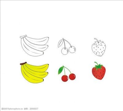 草莓簡(jiǎn)筆畫 甜美水果的簡(jiǎn)單繪制